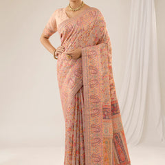 Kashmira Cotton Peach Saree