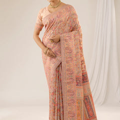 Kashmira Cotton Peach Saree