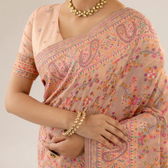 Kashmira Cotton Peach Saree