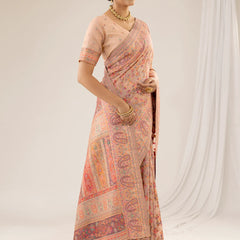 Kashmira Cotton Peach Saree