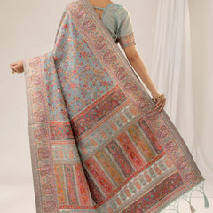 Kashmira Cotton Blue Saree