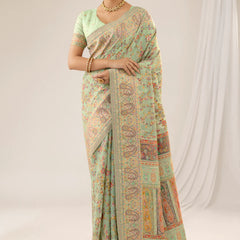 Kashmira Cotton Green Saree