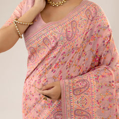 Kashmira Cotton Pink Saree