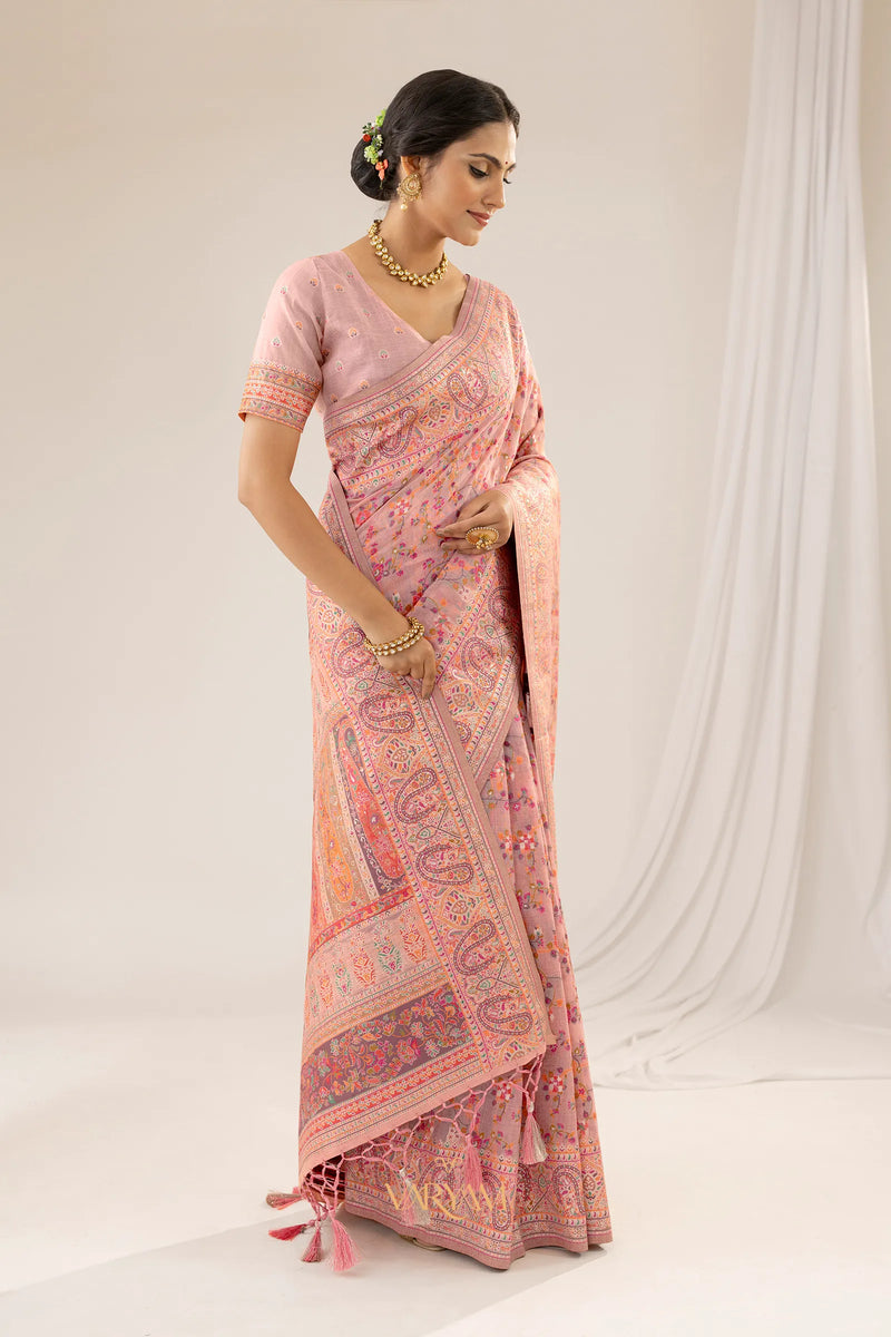 Kashmira Cotton Pink Saree