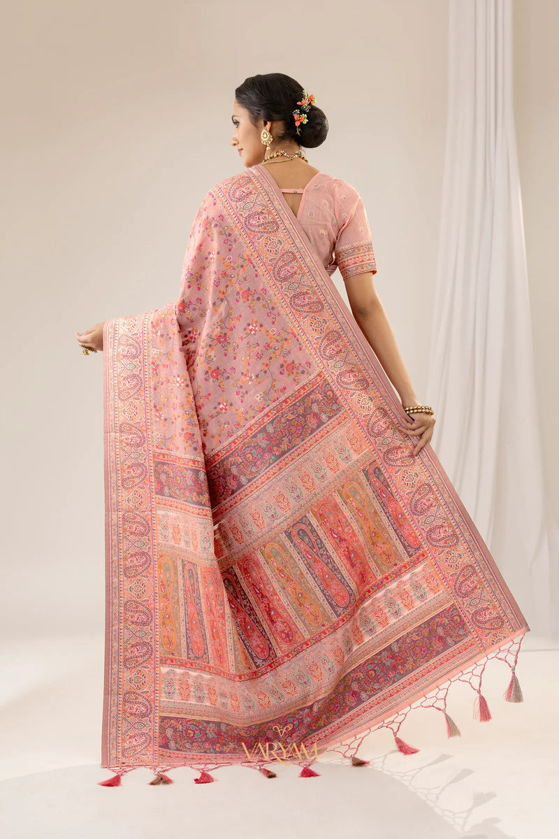 Kashmira Cotton Pink Saree