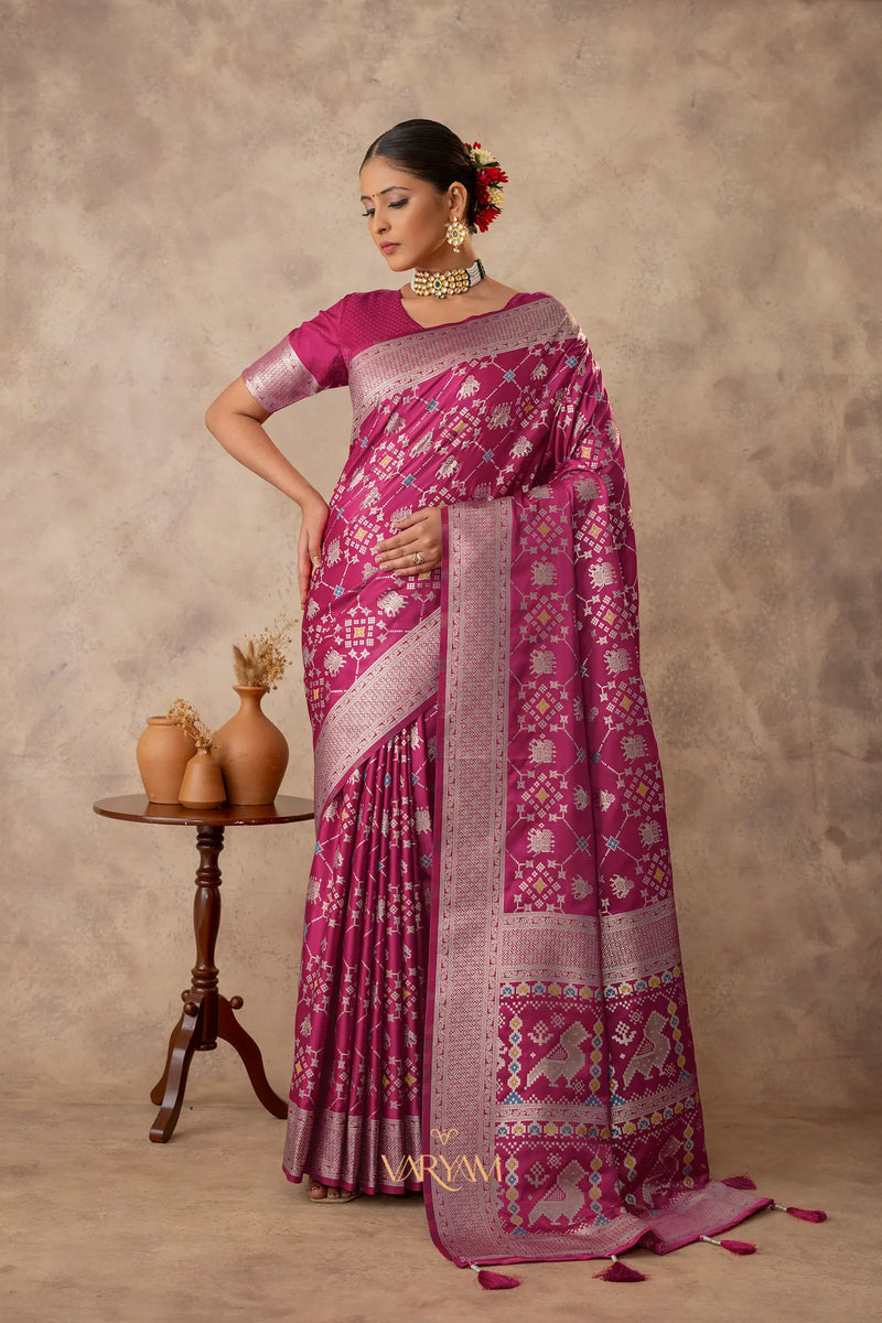 Royal Satin Red Saree