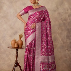 Royal Satin Red Saree