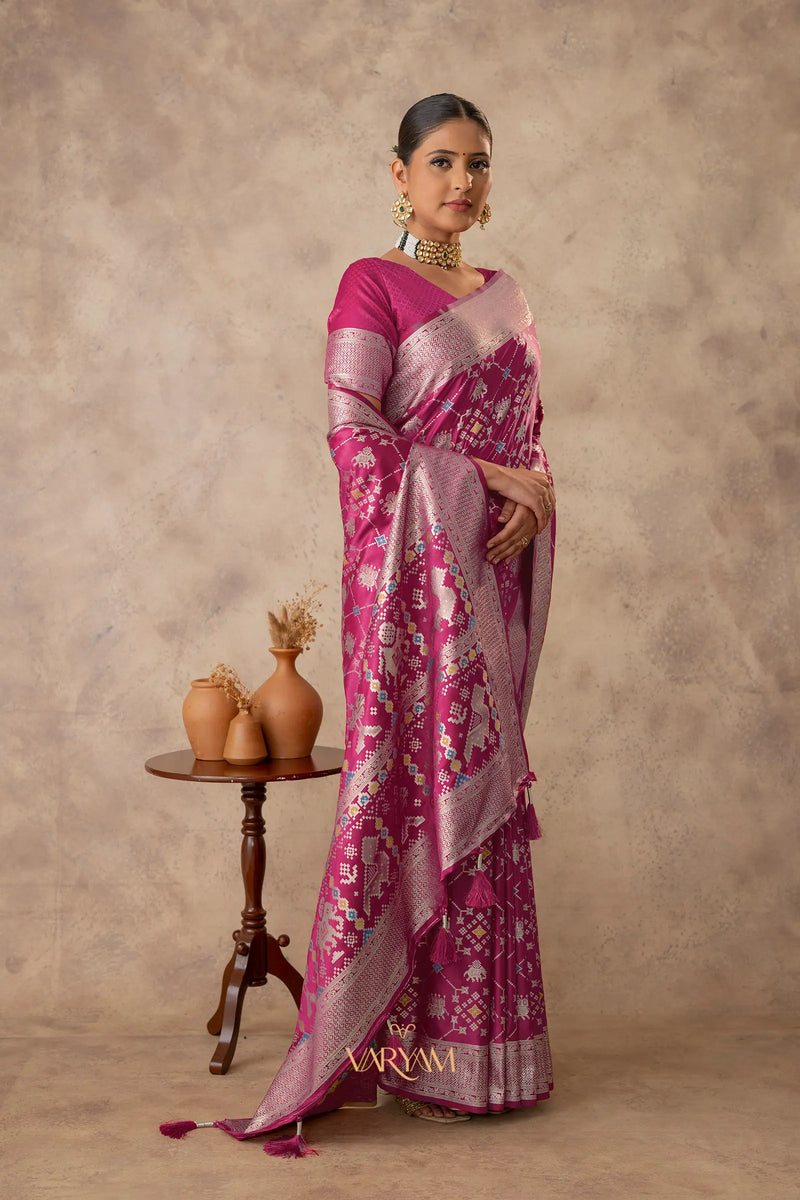 Royal Satin Red Saree