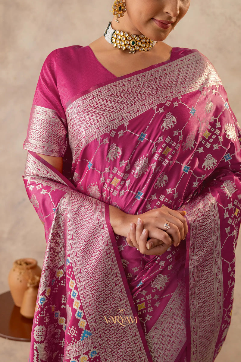 Royal Satin Red Saree