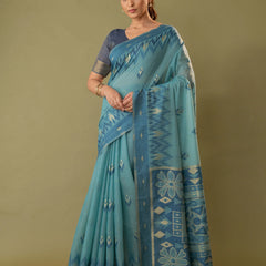 Madurai Cotton Blue Saree