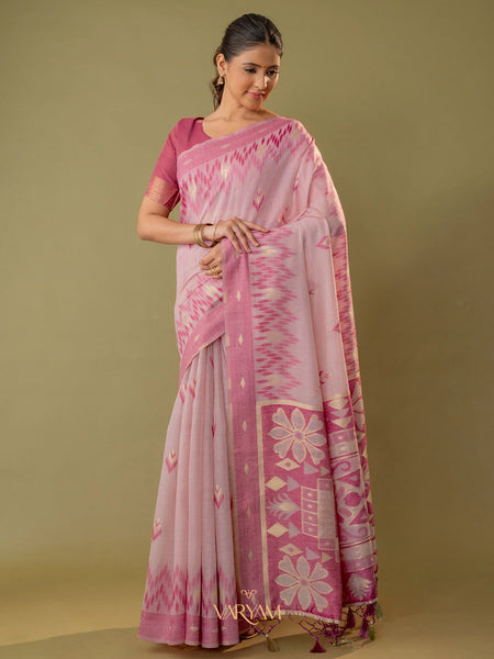 Madurai Cotton Pink Saree