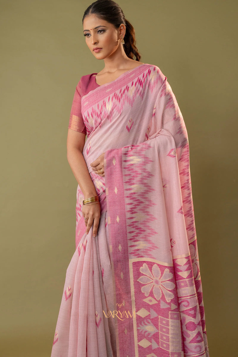 Madurai Cotton Pink Saree
