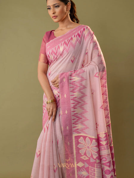 Madurai Cotton Pink Saree
