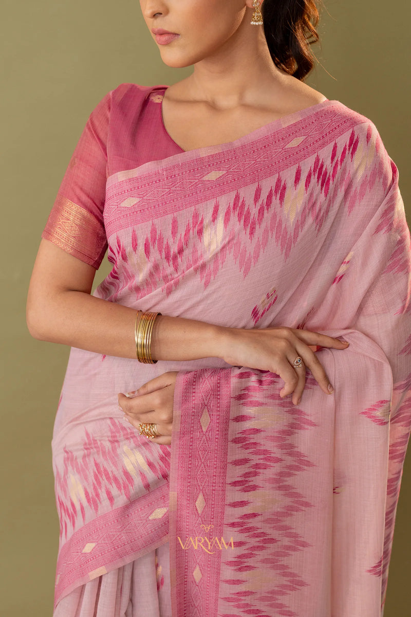 Madurai Cotton Pink Saree