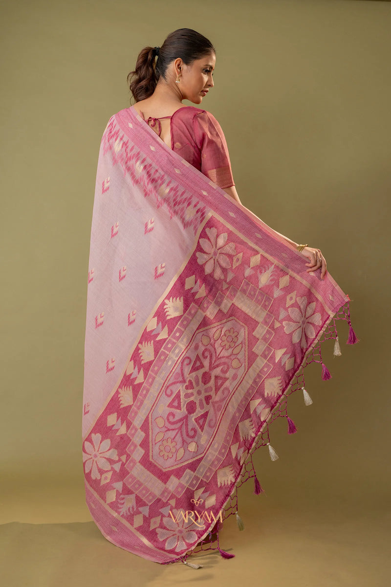 Madurai Cotton Pink Saree