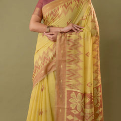 Madurai Cotton Yellow Saree