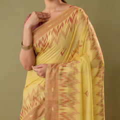 Madurai Cotton Yellow Saree