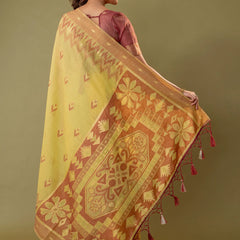 Madurai Cotton Yellow Saree
