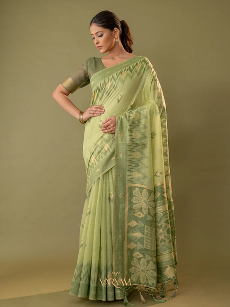 Madurai Cotton Green Saree