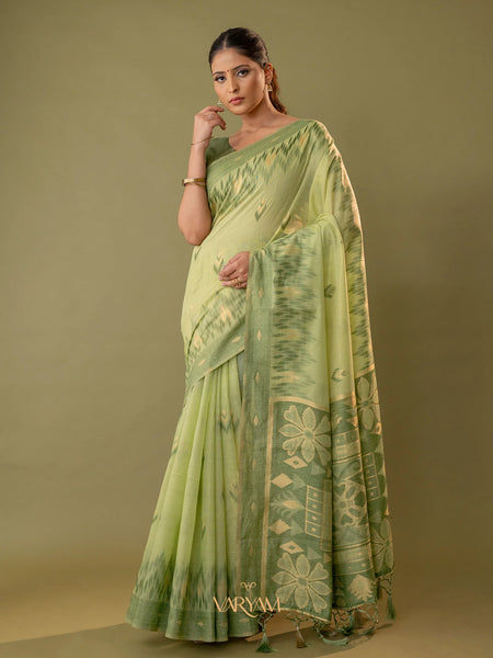 Madurai Cotton Green Saree