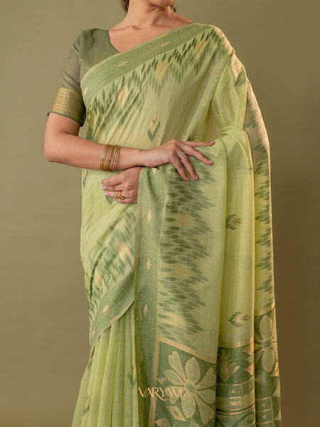 Madurai Cotton Green Saree