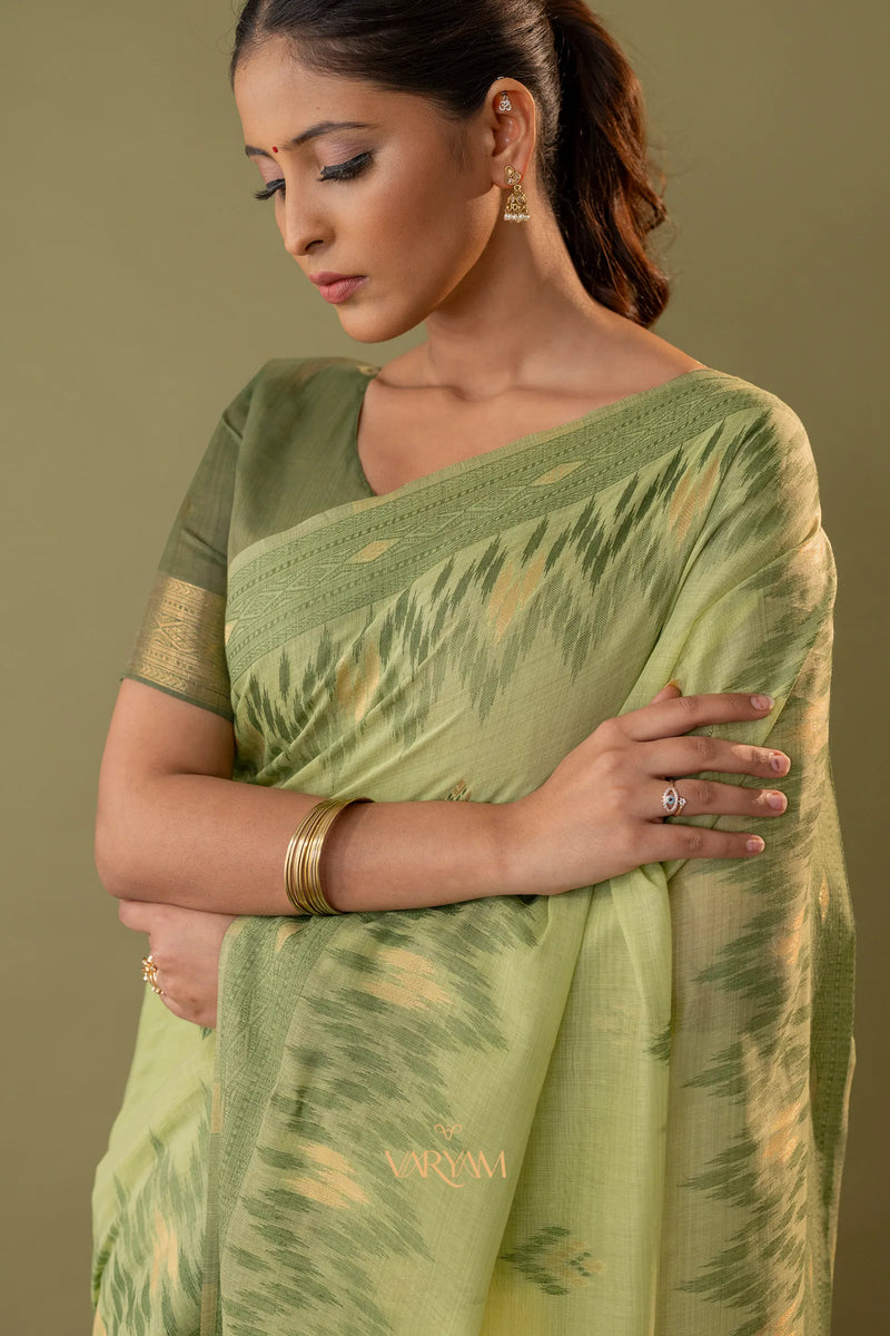 Madurai Cotton Green Saree
