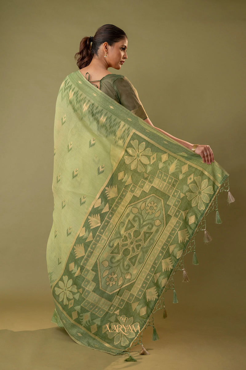 Madurai Cotton Green Saree