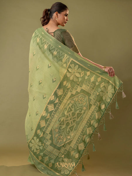 Madurai Cotton Green Saree