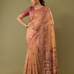 Madurai Cotton Peach Saree