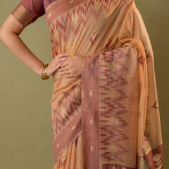 Madurai Cotton Peach Saree