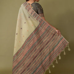 Saumya Cotton Pastel Lime Saree