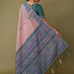 Saumya Cotton Soft Pink Saree