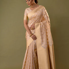 Fendi Soft Purple Silk Saree