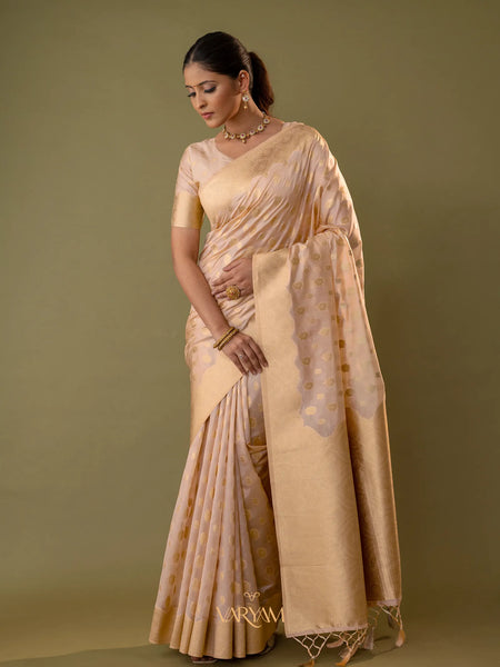 Fendi Soft Purple Silk Saree