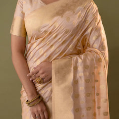 Fendi Soft Purple Silk Saree