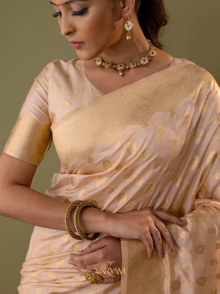 Fendi Soft Purple Silk Saree