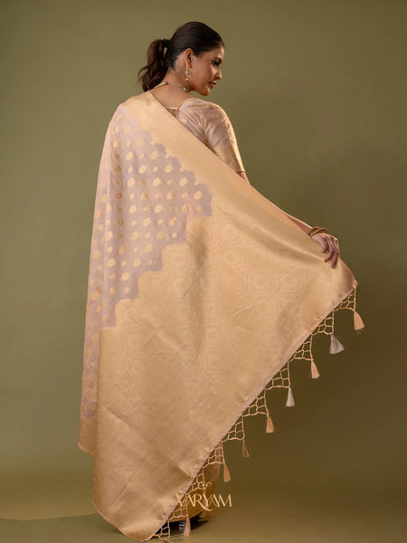 Fendi Soft Purple Silk Saree