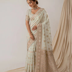 Vasudha Pastel Green Saree