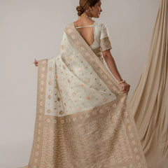 Vasudha Pastel Green Saree