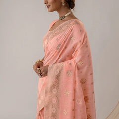 Vasudha Pastel Pink Saree