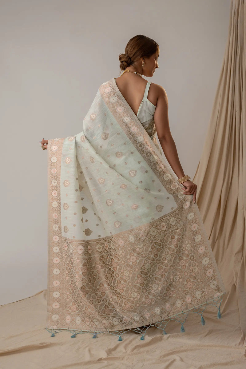 Chhaya Soft Blue Saree