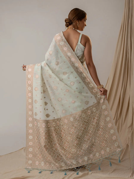 Chhaya Soft Blue Saree