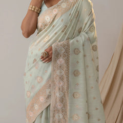 Chhaya Soft Blue Saree