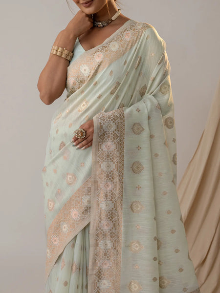 Chhaya Soft Blue Saree