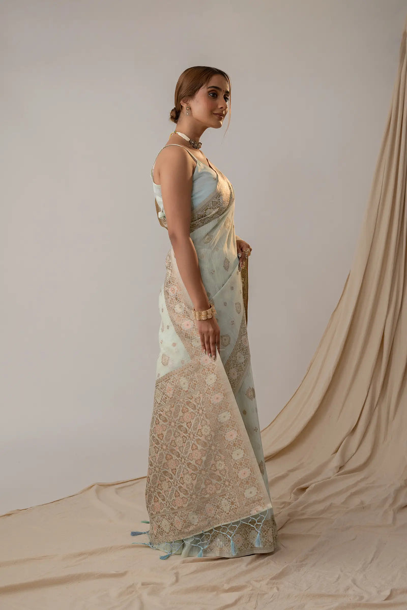 Chhaya Soft Blue Saree