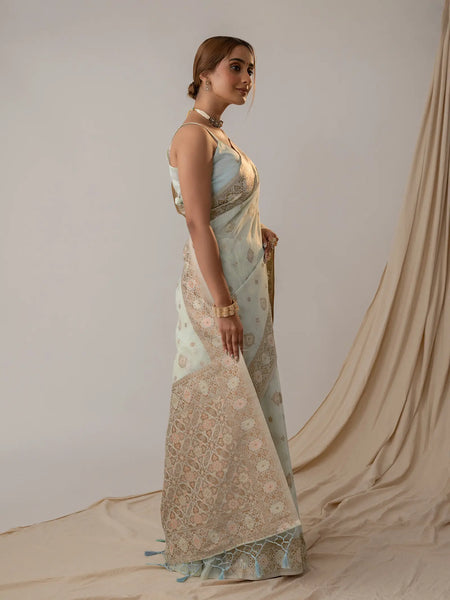 Chhaya Soft Blue Saree