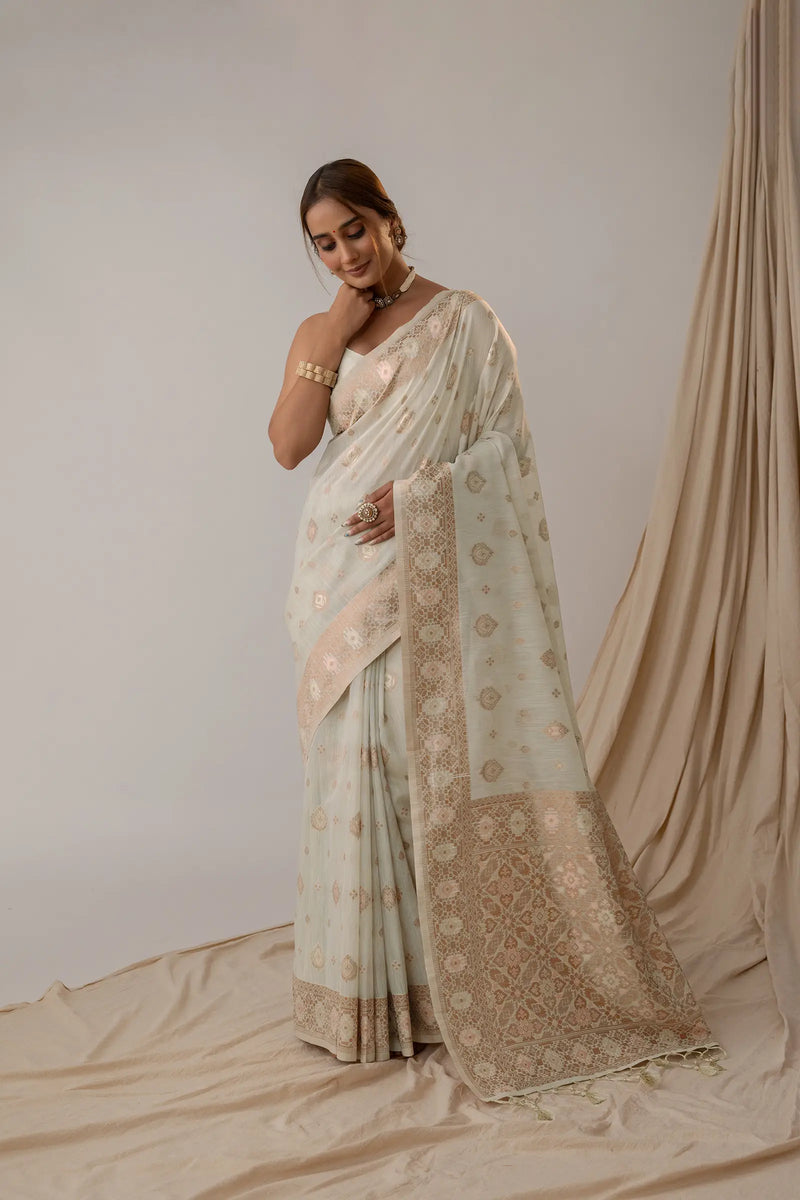 Chhaya Pistachio Saree