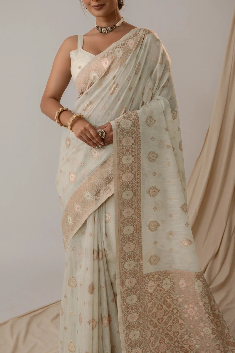 Chhaya Pistachio Saree
