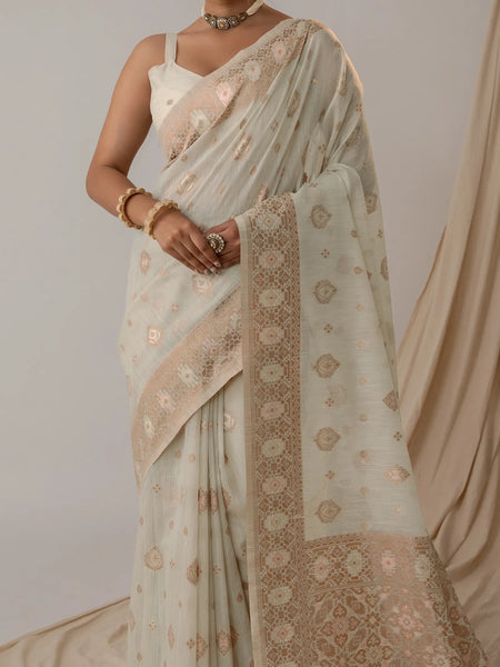 Chhaya Pistachio Saree