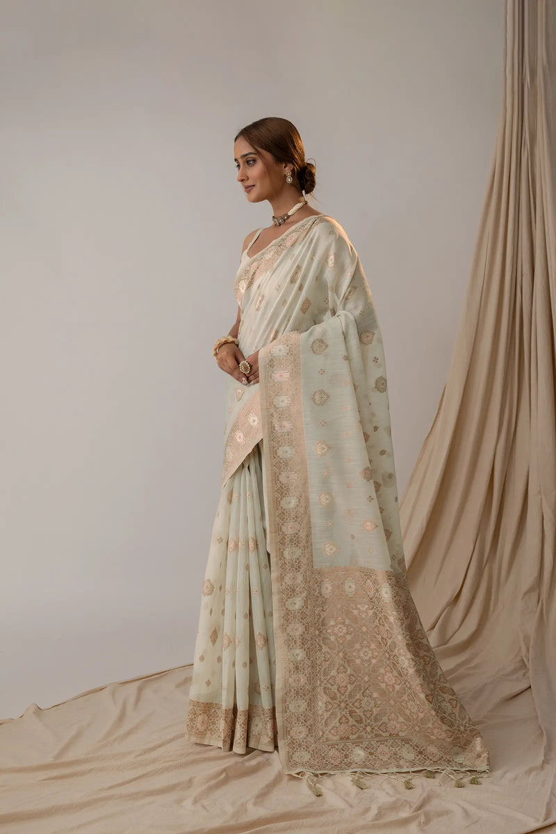 Chhaya Pistachio Saree